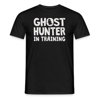 Ghost Hunter Paranormal Investigator Geisterjagd - Männer T-Shirt - Schwarz - Vorne - AI Model Male 178 light (178cm)