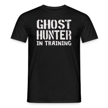 Ghost Hunter Paranormal Investigator Geisterjagd - Männer T-Shirt - Schwarz - Vorne - AI Model Male 178 light (178cm)