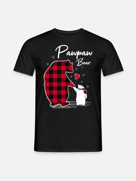 Pawpaw Bear - Men's T-Shirt - black