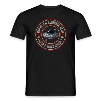 UAP Team zur Bergung von Crashs | Kugeln, UFOs, Außerirdische, UAPs - Männer T-Shirt - Schwarz - Vorne - AI Model Male 178 light (178cm)