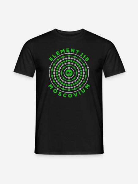 Element 115 Ununpentium Anti-Schwerkraft-Moscovium - Männer T-Shirt - Schwarz