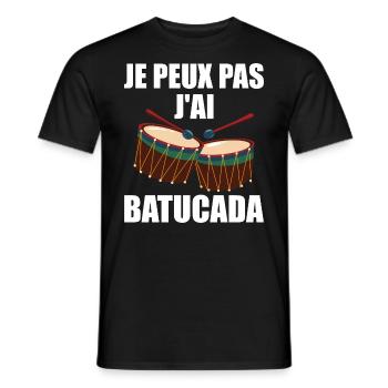 I Can't I Batucada - Humor Musik - Männer T-Shirt - Schwarz - Vorne - AI Model Male 178 light (178cm)
