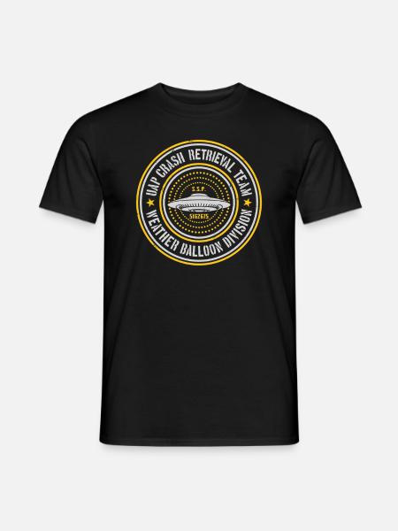 Équipe de récupération des accidents UAP | Orbes, OVNI, Extraterrestres, UAP - T-shirt homme - noir