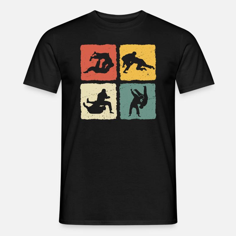 Jiu-Jitsu Retro Jiu jitsu - Männer T-Shirt - Schwarz
