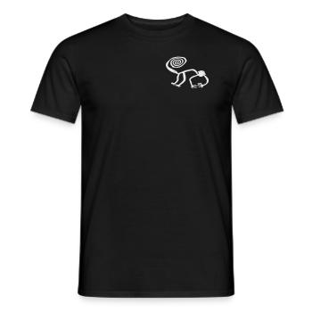 Nazca Lines | Ancient Astronaut Peru Geoglyphs - Men's T-Shirt - black - Front - AI Model Male 178 light (178cm)