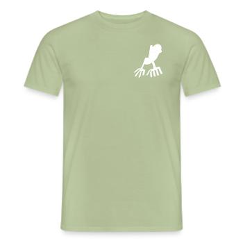 Nazca Lines | Ancient Astronaut Peru Geoglyphs - Men's T-Shirt - sage - Front - AI Model Male 178 light (178cm)