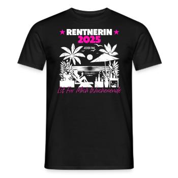 Rente Ruhestand Rentner Geschenk - Männer T-Shirt - Schwarz - Vorne - AI Model Male 178 light (178cm)
