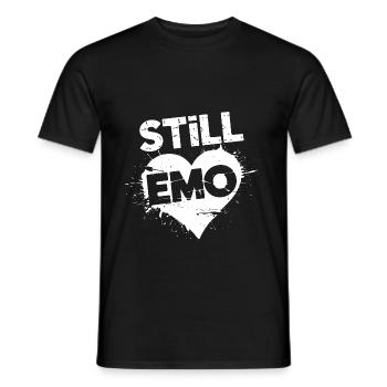 Still Emo! Emo Goth Alternative - Männer T-Shirt - Schwarz - Vorne - AI Model Male 178 light (178cm)