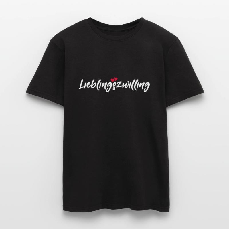 Lieblingszwilling bester Zwilling Sprüche Geschenk Männer T-Shirt