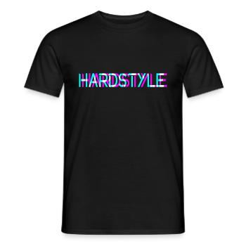 Hardstyle - Musik - Fastival -Rave -Edm - 3 d look - Männer T-Shirt - Schwarz - Vorne - AI Model Male 178 light (178cm)