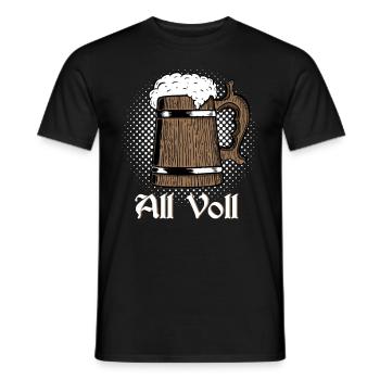 Médié Age Tout plein de chevaliers chope de bière - T-shirt homme - noir - Devant - AI Model Male 178 light (178cm)