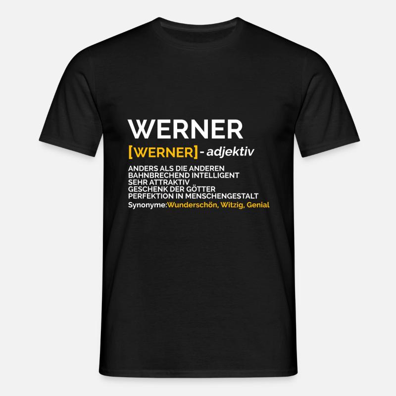 Werner - Männer T-Shirt - Schwarz