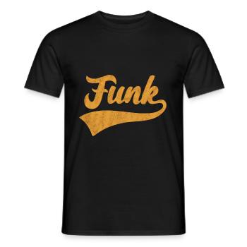 funk - Men's T-Shirt - black - Front - AI Model Male 178 light (178cm)