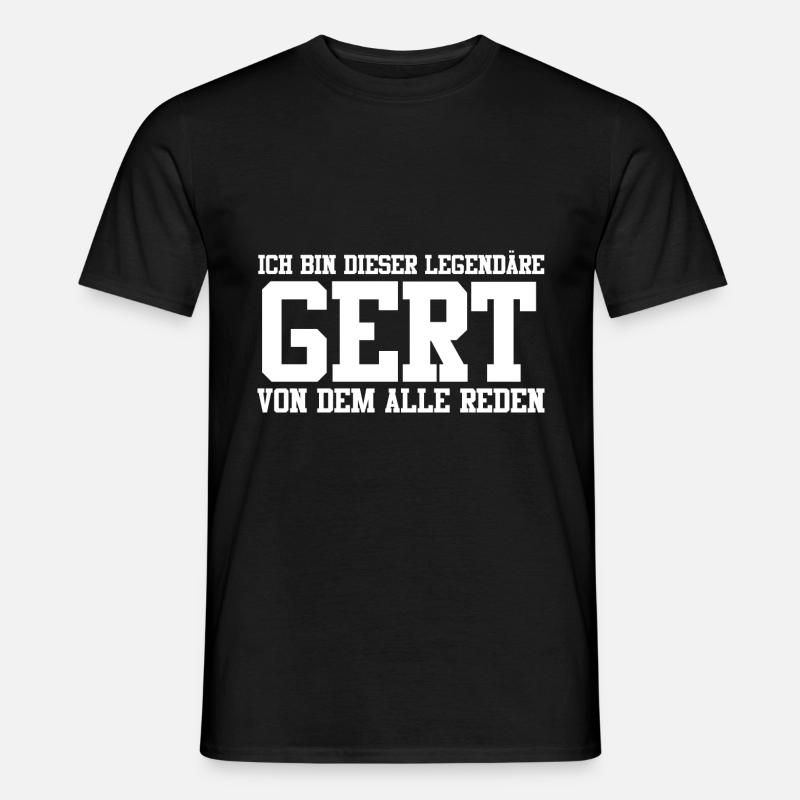 Gert Name Design - Männer T-Shirt - Schwarz