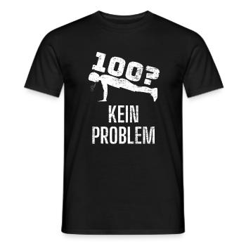 Liegestützen Fitness Lustig Geschenk - Männer T-Shirt - Schwarz - Vorne - AI Model Male 178 light (178cm)