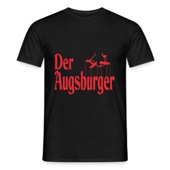 Der Augsburger - Männer T-Shirt - Schwarz - Vorne - AI Model Male 178 light (178cm)