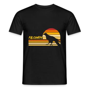 Falconry Ornithology Gift - Men's T-Shirt - black - Front - AI Model Male 178 light (178cm)
