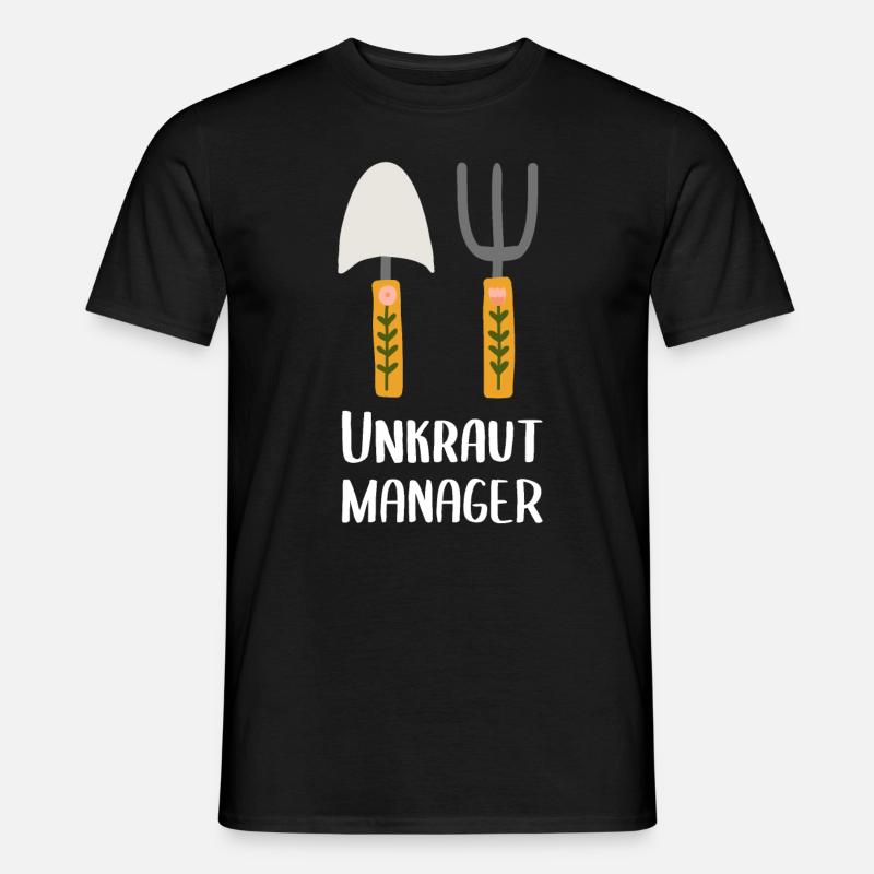 Gärtner Garten Unkraut Manager - Männer T-Shirt - Schwarz