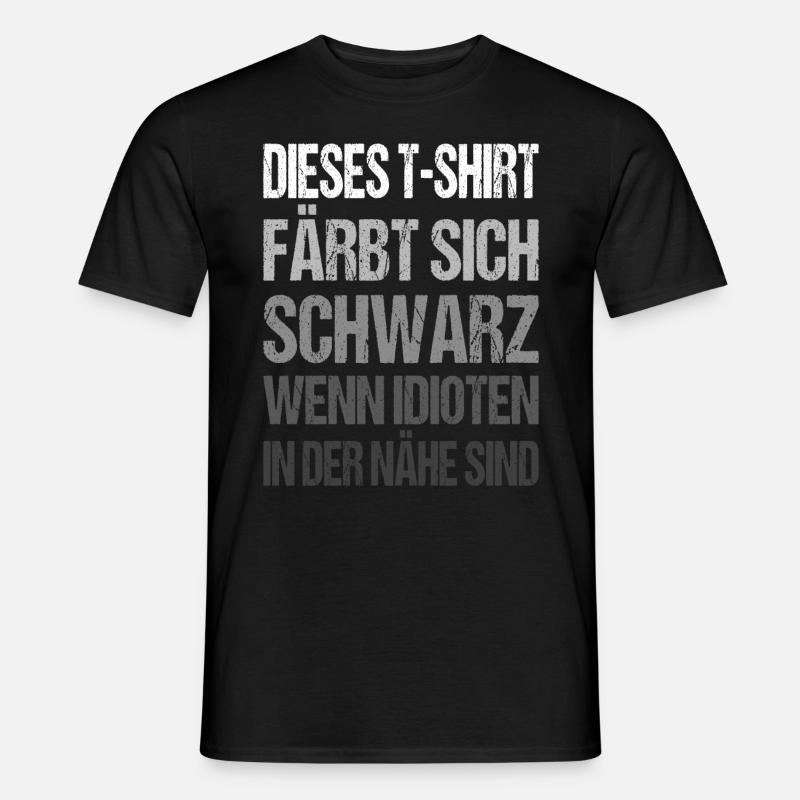 Sarkasmus Spruch Sprüche - Männer T-Shirt - Schwarz