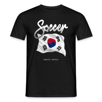 South Korea Soccer - Korean Flag - Men's T-Shirt - black - Front - AI Model Male 178 light (178cm)