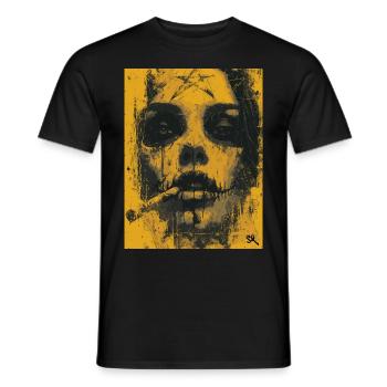 The Woman - Skull, Totenkopf, Pentagramm - Männer T-Shirt - Schwarz - Vorne - AI Model Male 178 light (178cm)