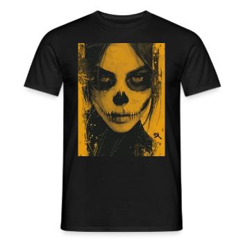 The Woman - Skull, Totenkopf, Pentagramm - Männer T-Shirt - Schwarz - Vorne - AI Model Male 178 light (178cm)