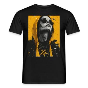 The Woman - Skull, Totenkopf, Pentagramm - Männer T-Shirt - Schwarz - Vorne - AI Model Male 178 light (178cm)