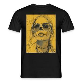 The Woman - Skull, Totenkopf, Pentagramm - Männer T-Shirt - Schwarz - Vorne - AI Model Male 178 light (178cm)