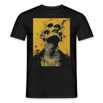 The Woman - Skull, Totenkopf, Pentagramm - Männer T-Shirt - Schwarz - Vorne - AI Model Male 178 light (178cm)