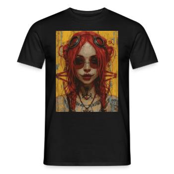 The Woman - Skull, Totenkopf, Pentagramm - Männer T-Shirt - Schwarz - Vorne - AI Model Male 178 light (178cm)