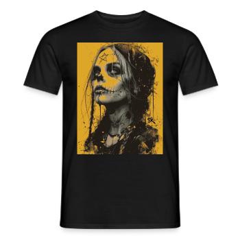 The Woman - Skull, Totenkopf, Pentagramm - Männer T-Shirt - Schwarz - Vorne - AI Model Male 178 light (178cm)