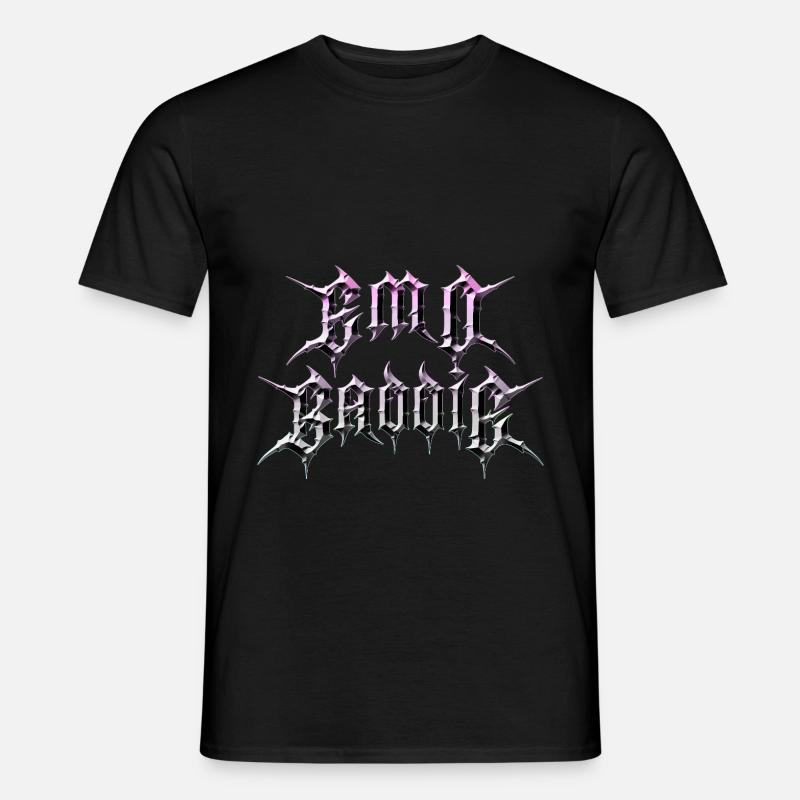 Emo Baddie! Emo Aesthetic Goth - Männer T-Shirt - Schwarz