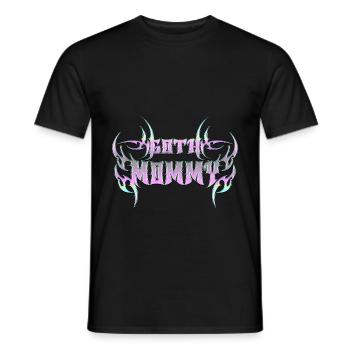 Maman gothique ! Esthétique gothique Croix Y2K - T-shirt homme - noir - Devant - AI Model Male 178 light (178cm)