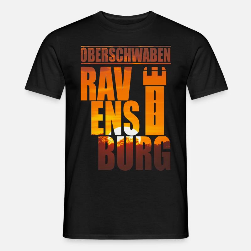 Ravensburg Oberschwaben - Männer T-Shirt - Schwarz