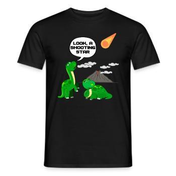 Dinosaur Dino Prehistoric Fun - Men's T-Shirt - black - Front - AI Model Male 178 light (178cm)