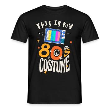 C’est mon costume des années 80 - T-shirt homme - noir - Devant - AI Model Male 178 light (178cm)