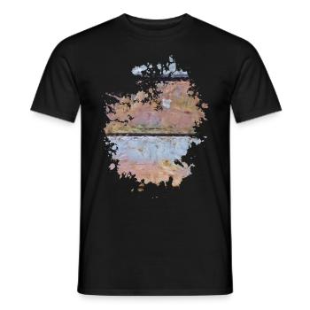Holz - Männer T-Shirt - Schwarz - Vorne - AI Model Male 178 light (178cm)