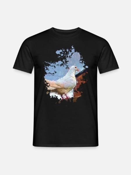 Taube - Männer T-Shirt - Schwarz