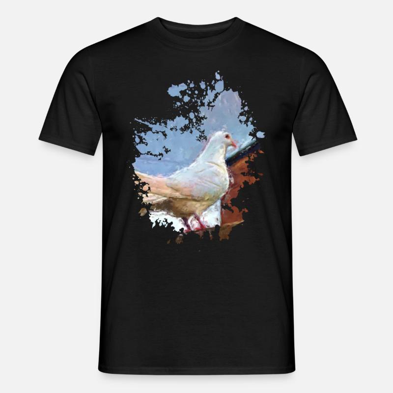 Taube - Männer T-Shirt - Schwarz