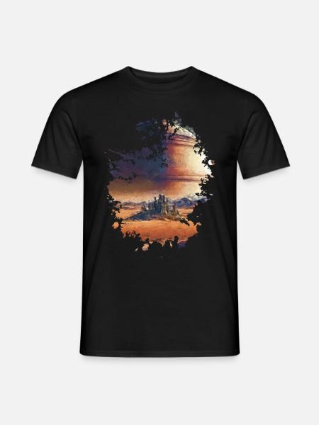Planet - Männer T-Shirt - Schwarz