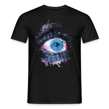 Auge - Männer T-Shirt - Schwarz - Vorne - AI Model Male 178 light (178cm)