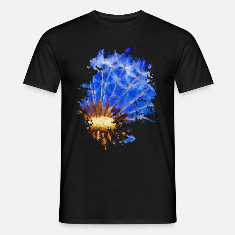 Pusteblume - Männer T-Shirt - Schwarz
