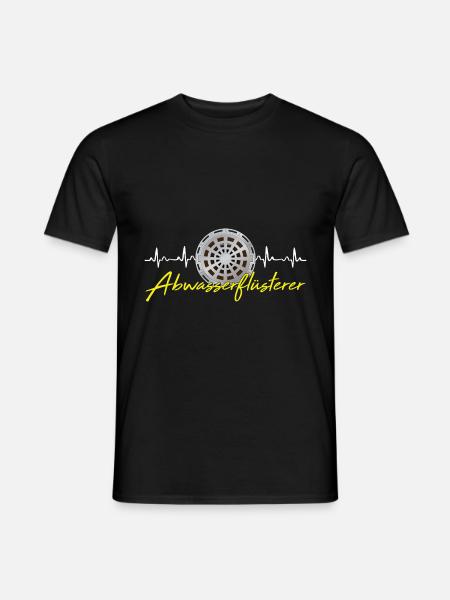 Abwassertechnik Kläranlage Herzschlag - Männer T-Shirt - Schwarz