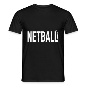 Cadeau de joueur de netball Love Netball - T-shirt homme - noir - Devant - AI Model Male 178 light (178cm)