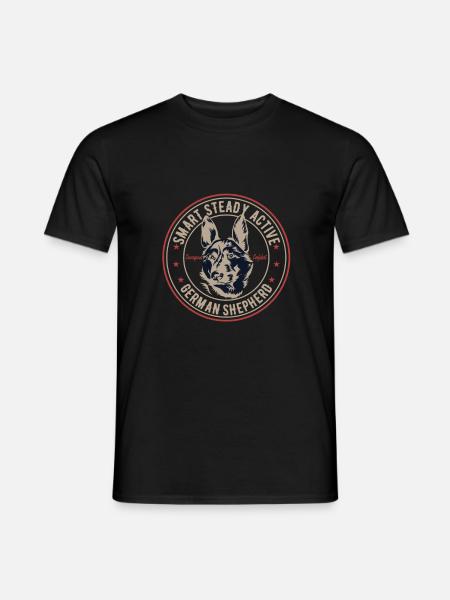 German shepherd dog - Men's T-Shirt - black