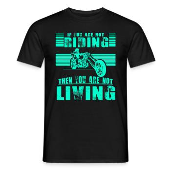 Biker Motorcyclist Superbike Chopper Gift - Men's T-Shirt - black - Front - AI Model Male 178 light (178cm)