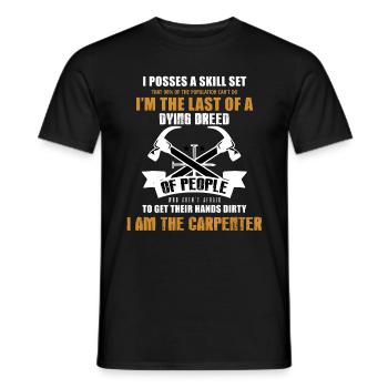 Cadeau artisan menuisier menuisier menuisier - T-shirt homme - noir - Devant - AI Model Male 178 light (178cm)