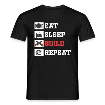 Cadeau artisan menuisier menuisier menuisier - T-shirt homme - noir - Devant - AI Model Male 178 light (178cm)