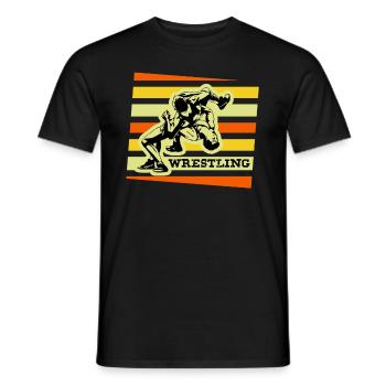 Wrestling Lutter Ringer Ringer cadeau - T-shirt homme - noir - Devant - AI Model Male 178 light (178cm)