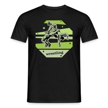 Wrestling Lutter Ringer Ringer cadeau - T-shirt homme - noir - Devant - AI Model Male 178 light (178cm)